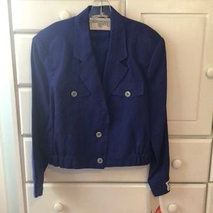 NWT Linen short jacket w/ mother of pearl buttons